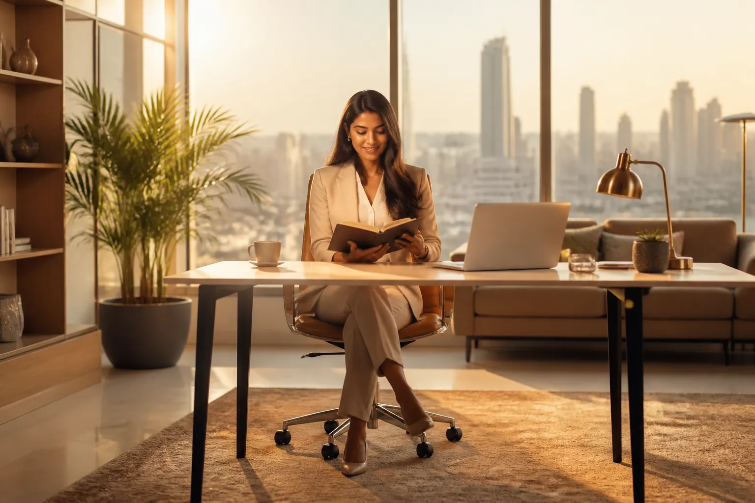 Young professional planning her career growth